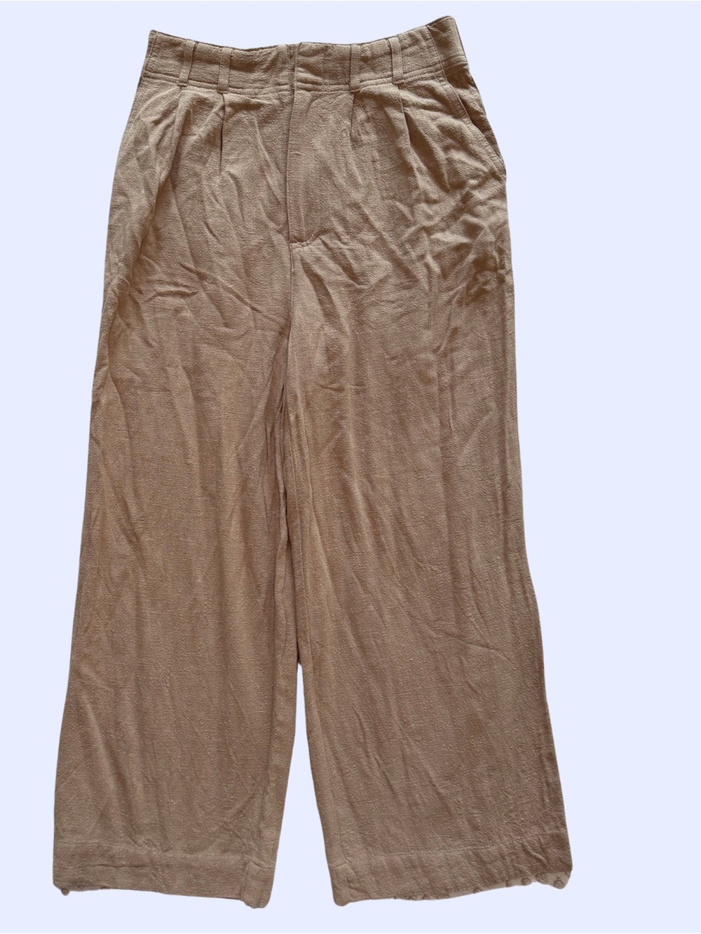 Z Supply Women's Wide-Leg Trousers in Light Brown